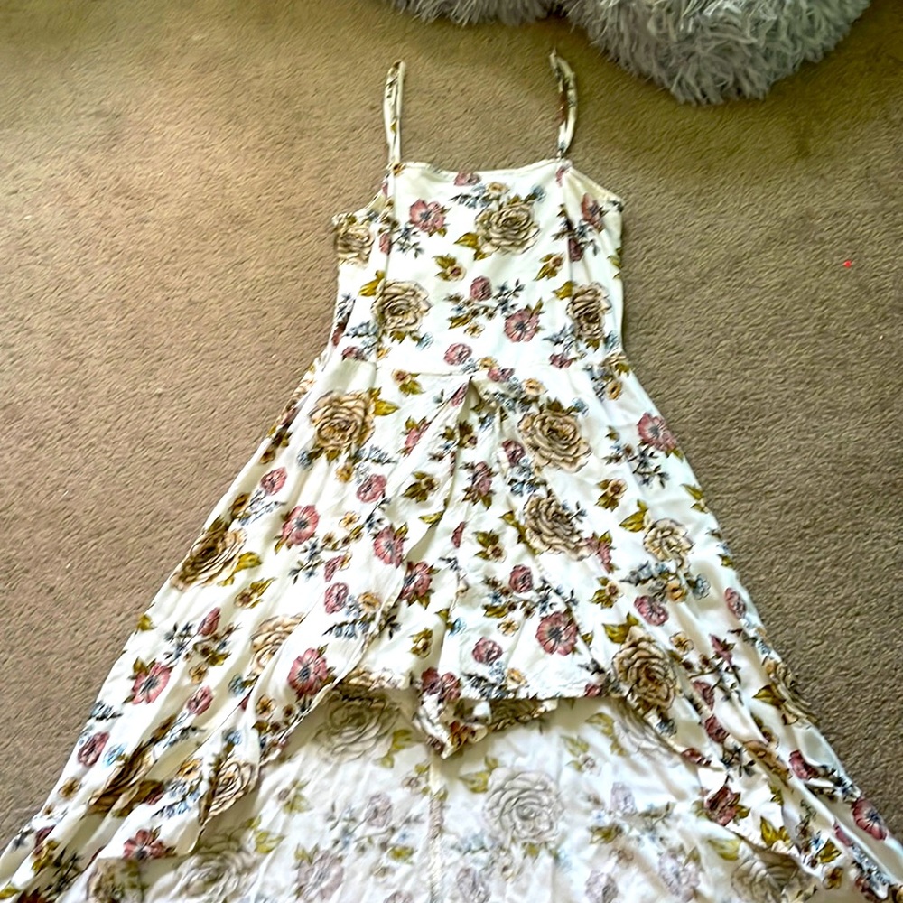 art class floral dress